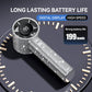 Mgall S5 Full Diamond Luxury Artemanship Portable Handheld Handheld Turbo Fan, 3 engranajes, Ventilador de vida de la batería larga recargable con pantalla digital para actividades al aire libre, viajes, oficina, regalo de Wonmen
