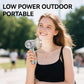 Mgall S5 Full Diamond Luxury Artemanship Portable Handheld Handheld Turbo Fan, 3 engranajes, Ventilador de vida de la batería larga recargable con pantalla digital para actividades al aire libre, viajes, oficina, regalo de Wonmen