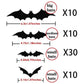 🔥2025 Venta de Halloween - pegatinas de decoración de murciélagos🦇