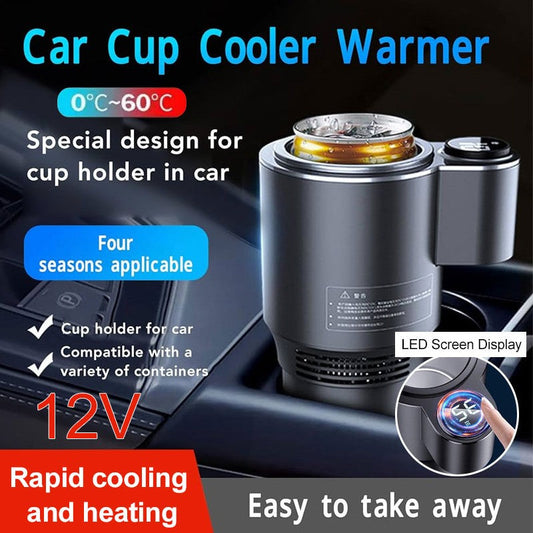 🔥Hot Sale🔥2-en-1 Smart Car Cup Cooler and Warmer