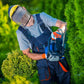 Pantalla facial protectora de jardinería