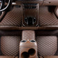 Esteras de piso para automóviles, alfombrillas para todo clima de plato profundo negro, alfombrillas automotrices impermeables para ajustes para automóviles para automóviles SUV, accesorios para automóviles universales