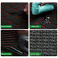 Esteras de piso para automóviles, alfombrillas para todo clima de plato profundo negro, alfombrillas automotrices impermeables para ajustes para automóviles para automóviles SUV, accesorios para automóviles universales
