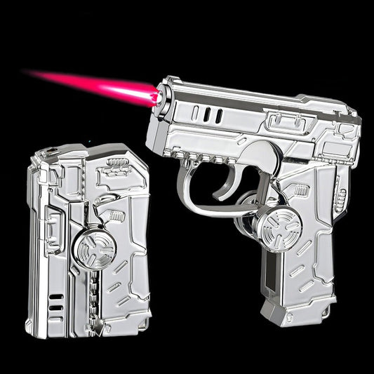 🔥New Hot Selling❤️‍🔥 Encendedor plegable rosa de dibujos animados con luces de colores