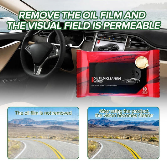 🫧Toallitas para eliminar la película de aceite del vidrio del automóvil