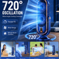 🥳HORKÝ VÝPRODEJ 2026 SLEVA 50 %! 💨🌙Přenosný stolní ventilátor – 5 rychlostí, ultratichý, jemný vánek. Ideální do ložnice nebo kanceláře. Zůstaňte v chladu bez hluku! 😴✨