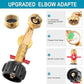 🔥 50% de descuento por tiempo limitado en invierno 🌟🎄 Top of the Line Adaptador de codo de llenado de propano con manómetro de presión del tanque.