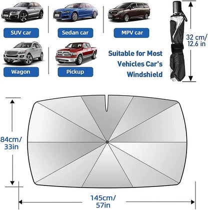 🌞 50% SLEVA 🌈 Skládací sluneční ochrana na čelní sklo automobilu