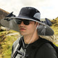 💥Gorro de pesca de protección solar con 2 compartimentos solares desmontables