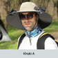 💥Gorro de pesca de protección solar con 2 compartimentos solares desmontables