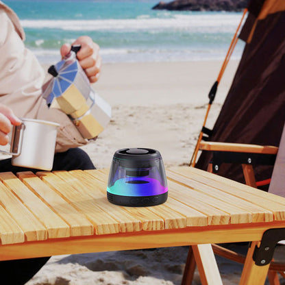 Mini altavoz Bluetooth magnético con luz RGB