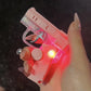 🔥New Hot Selling❤️‍🔥 Encendedor plegable rosa de dibujos animados con luces de colores