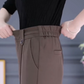 Pantalones de talle alto para mujer con perneras rectas