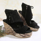 🔥Sandalias de cuña con plataforma y punta abierta con borlas para mujer - 🩷¡Oferta de verano! 50 % de descuento