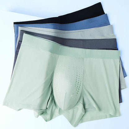 Calzoncillos bóxer para hombre sin costuras, transpirables y cómodos