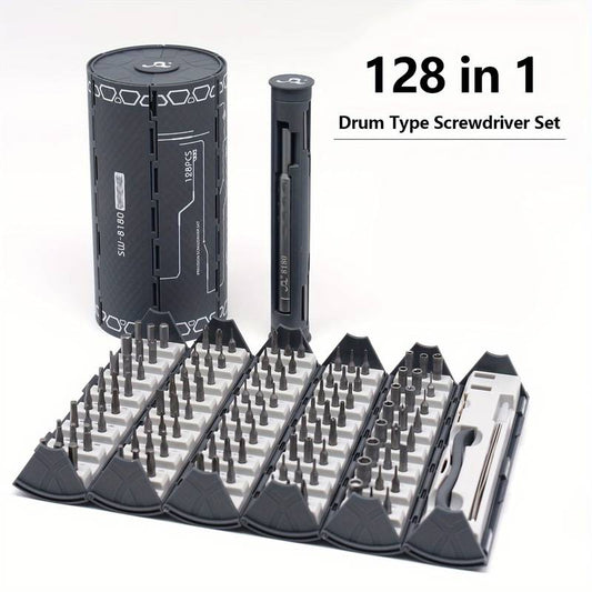 📣50% OFF Liquidación🪛128 en 1 Juego de destornilladores de precisión Herramienta de desmontaje y reparación Manual multifunción Juego de destornilladores de libro