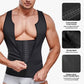 Chaleco reductor con cremallera para hombre