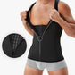 Chaleco reductor con cremallera para hombre