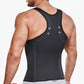 Chaleco reductor con cremallera para hombre