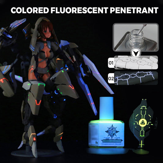 Penetrante fluorescente coloreado