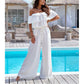 🌞Venta de verano🌺 Mono con volantes sin hombros para mujer - 52% de descuento