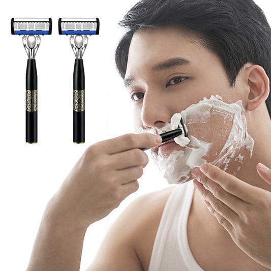 ✨New Arrival✨Men's Zero Stimulus 7-layer blades Navaja de afeitar Mango ergonómico🪒