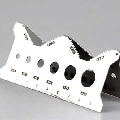 Tarjeta de calibre de pernos de doble cara de acero inoxidable（50% DE DESCUENTO）