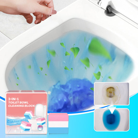 3-in-1 WC-Reinigungsblock – Desodorisiert, Reinigt, Sterilisiert