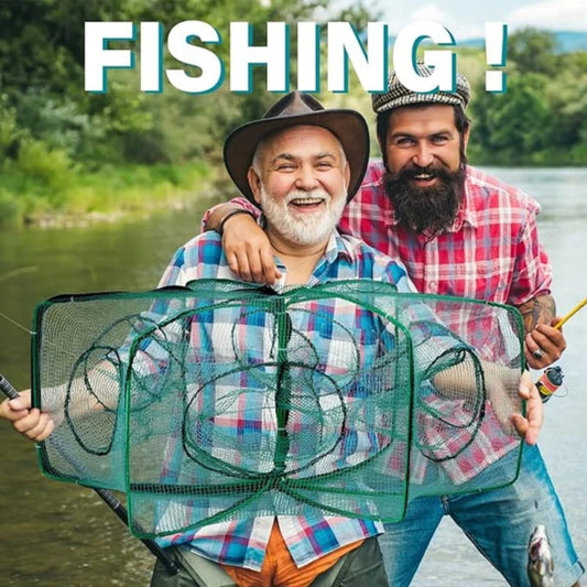 🐟🔥 50 % DE DESCUENTO – Red de pesca reforzada y plegable automática ✨