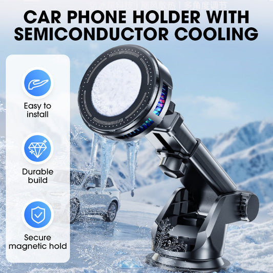 Soporte de teléfono de automóvil con enfriamiento de semiconductores