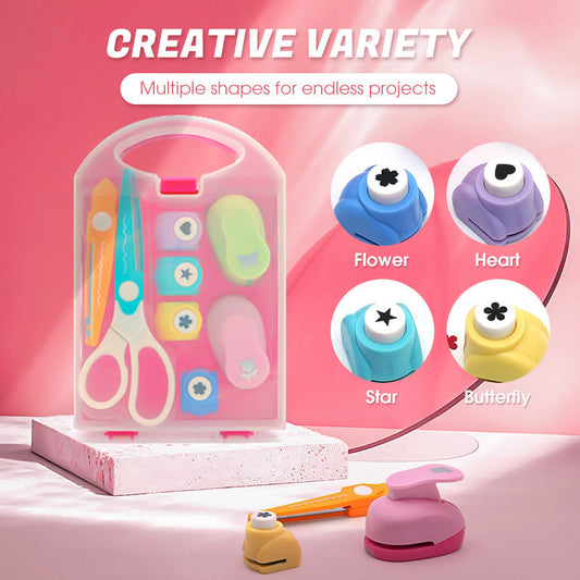 Juego de perforadoras multiformas para manualidades creativa