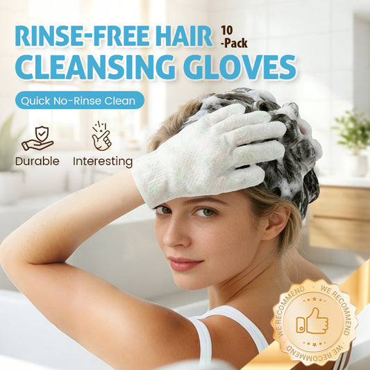 🧤 Rukavice na čištění vlasů bez oplachování – pro regulaci mastnoty (10 ks) 🚿✨