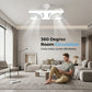 🌬️✨ Dvouhlavý stropní ventilátor s LED světlem – moderní design s dálkovým ovládáním do obývacího pokoje a ložnice