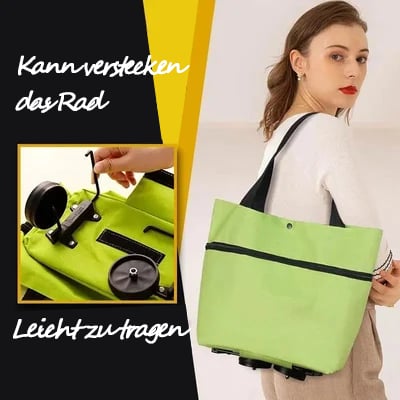 🔥🛍️Nákupní taška, skládací zelená taška